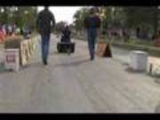 Crazy Video: An Alky-Burning Drag Race Lawn Tractor